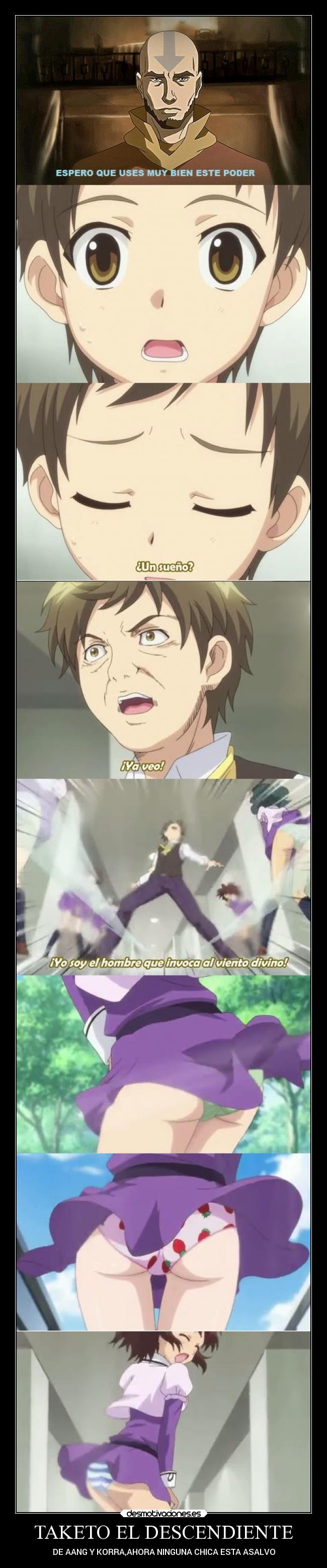 TAKETO EL DESCENDIENTE - DE AANG Y KORRA,AHORA NINGUNA CHICA ESTA ASALVO