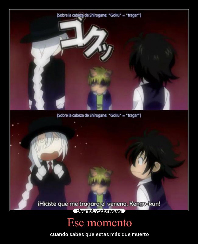 Ese momento - cuando sabes que estas más que muerto