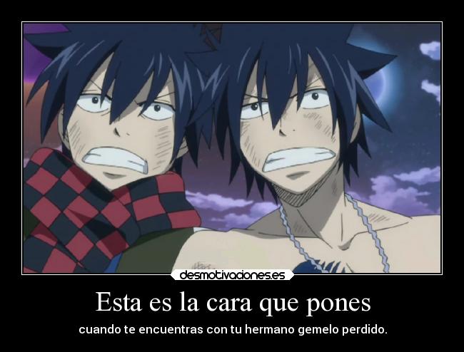 carteles anime fairy tail gray fullbuster edolas desmotivaciones