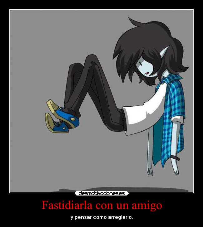 Fastidiarla con un amigo -