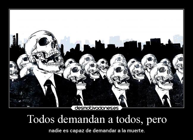 Todos demandan a todos, pero -