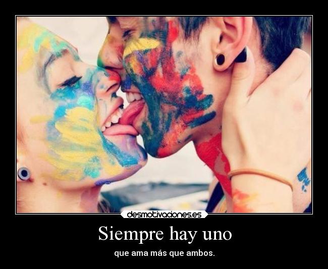 carteles besos buf rainbow cute couple desmotivaciones