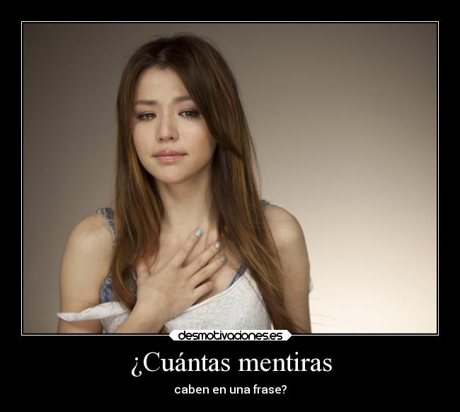 ¿Cuántas mentiras - caben en una frase?
