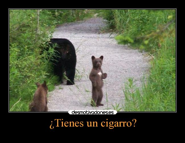 ¿Tienes un cigarro? -