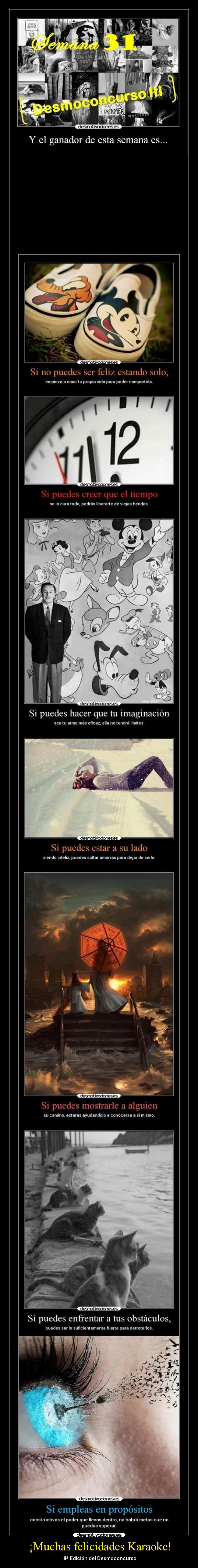 ¡Muchas felicidades Karaoke! - IIIª Edición del Desmoconcurso