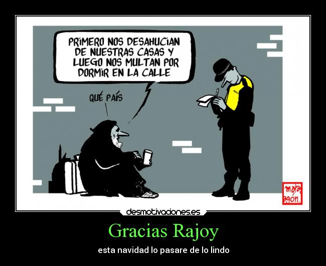 Gracias Rajoy - esta navidad lo pasare de lo lindo