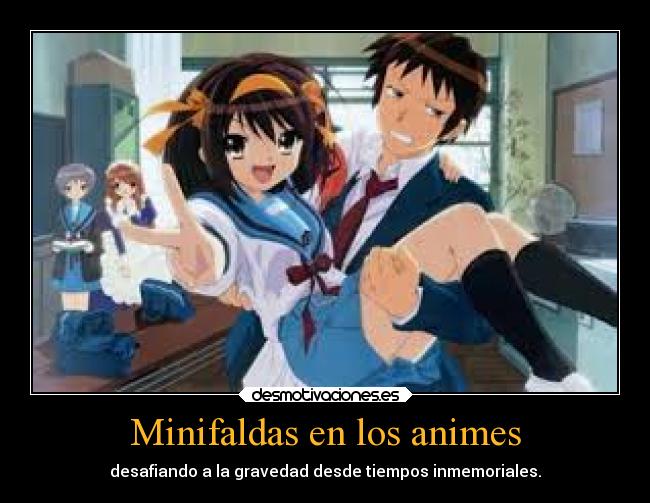 Minifaldas en los animes -