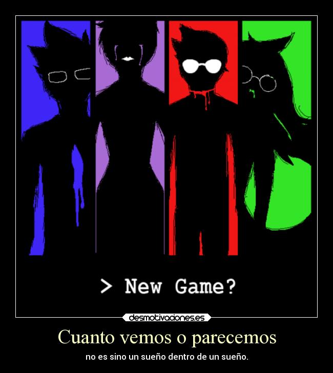 carteles anime shinigamixlll homestuck ghostgirl john egbert jade harley dave strider rose lalonde desmotivaciones