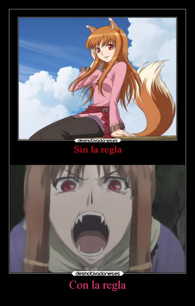 Con la regla -
