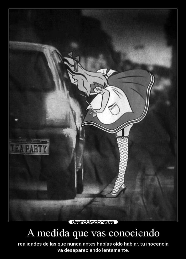 A medida que vas conociendo -