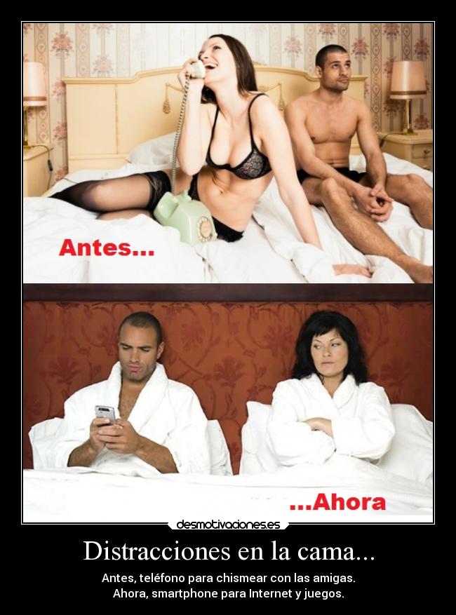 Distracciones en la cama... -