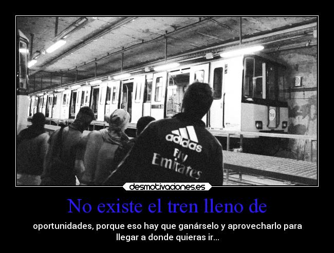 No existe el tren lleno de -