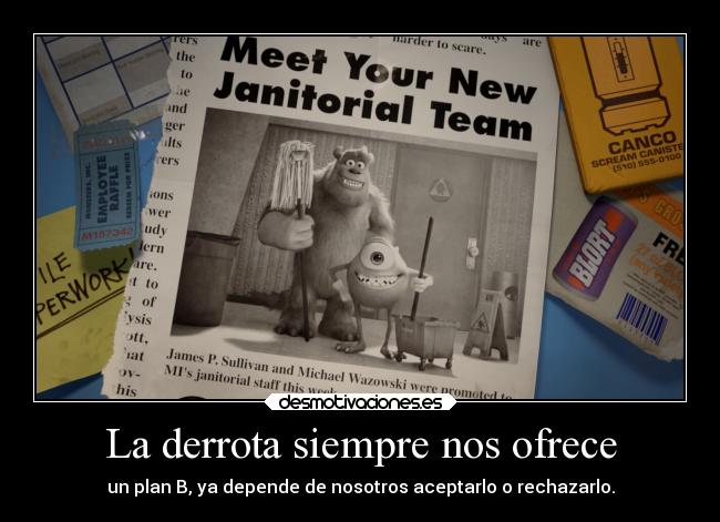 La derrota siempre nos ofrece -