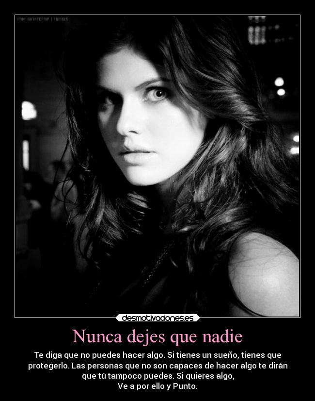 Nunca dejes que nadie - 