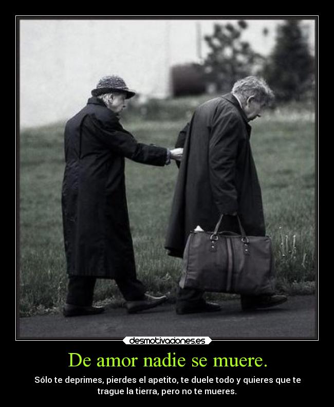 De amor nadie se muere. - 
