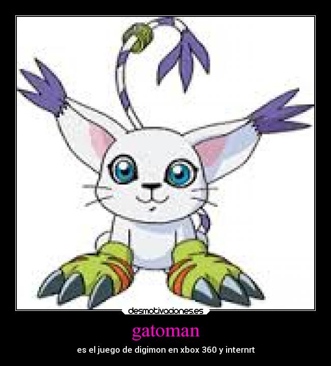 gatoman - es el juego de digimon en xbox 360 y internrt