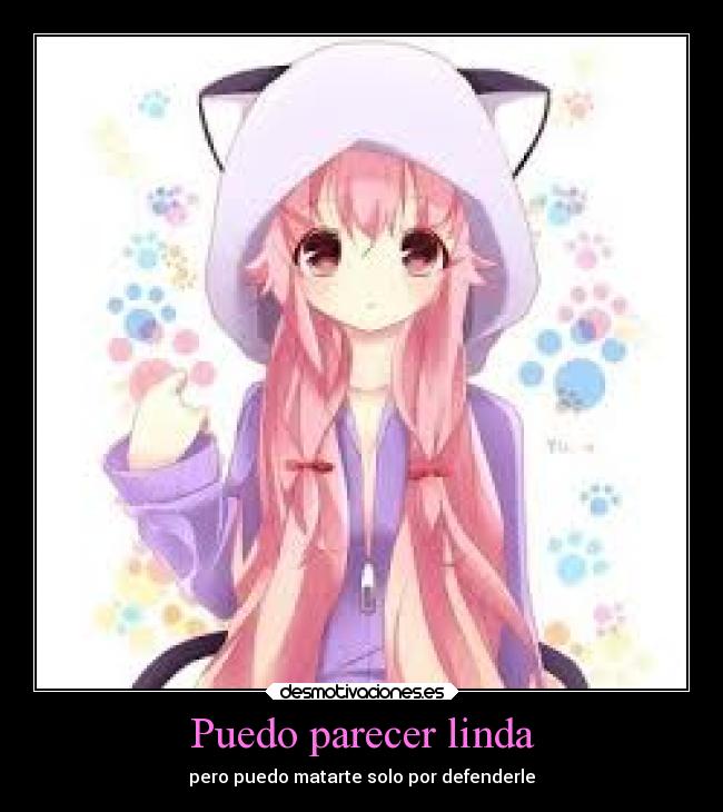 carteles gasai yuno mirai nikki anime desmotivaciones