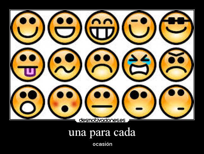 una para cada - ocasión