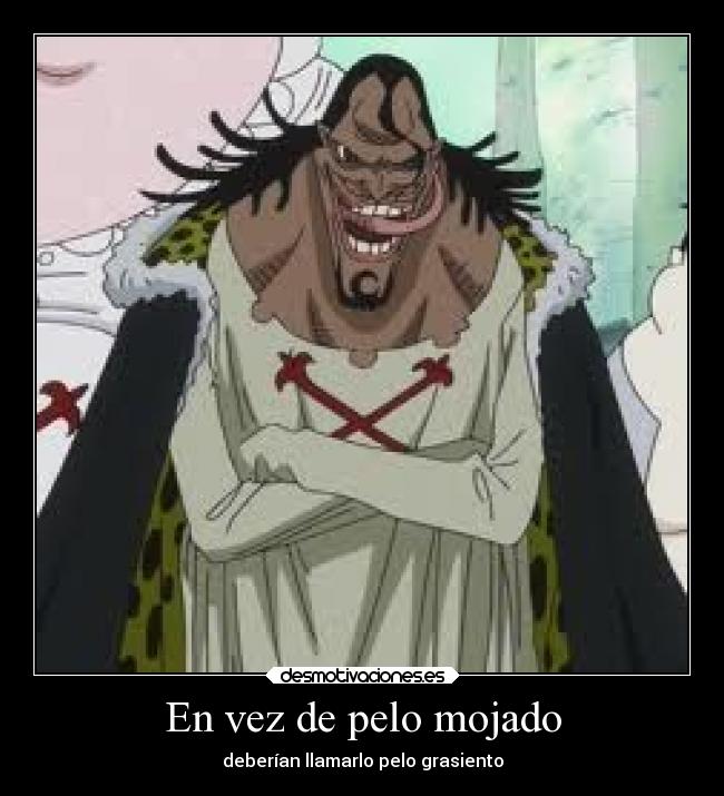 En vez de pelo mojado - deberían llamarlo pelo grasiento