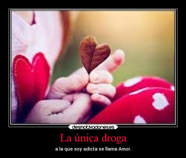 carteles amor unica droga llama amor desmotivaciones