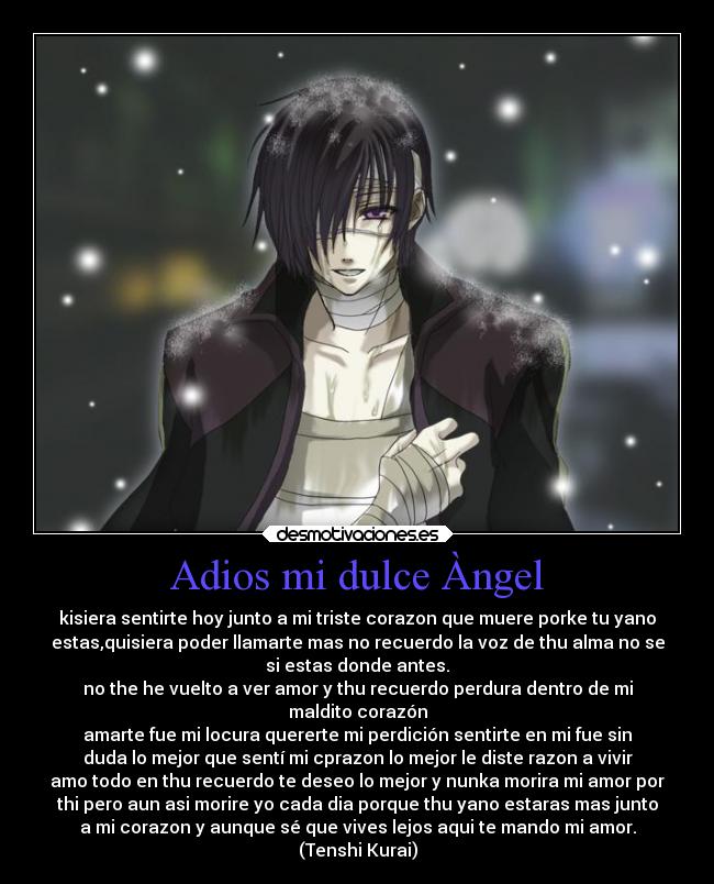 Adios mi dulce Àngel - 