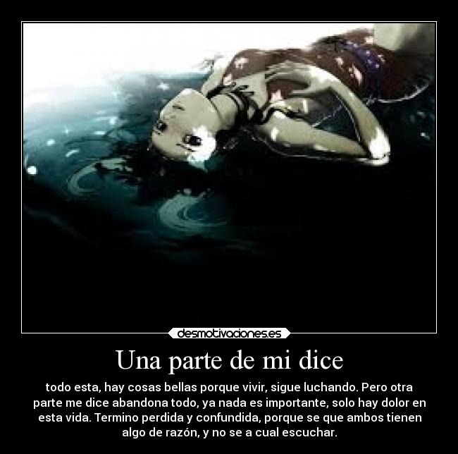 Una parte de mi dice - 