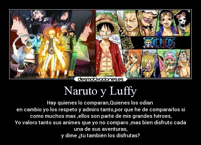 Naruto y Luffy -