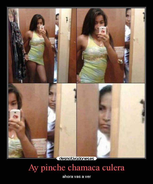 Ay pinche chamaca culera - ahora vas a ver