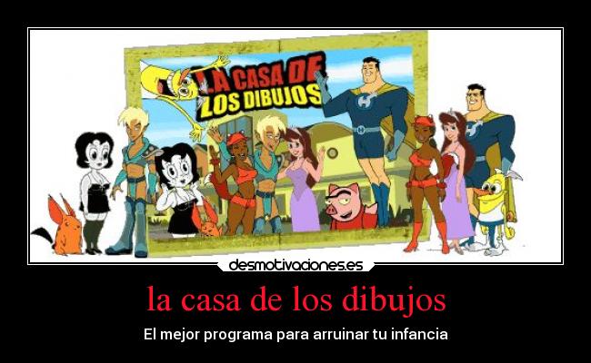 carteles casa anime desmotivaciones