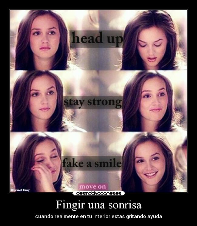 Fingir una sonrisa -