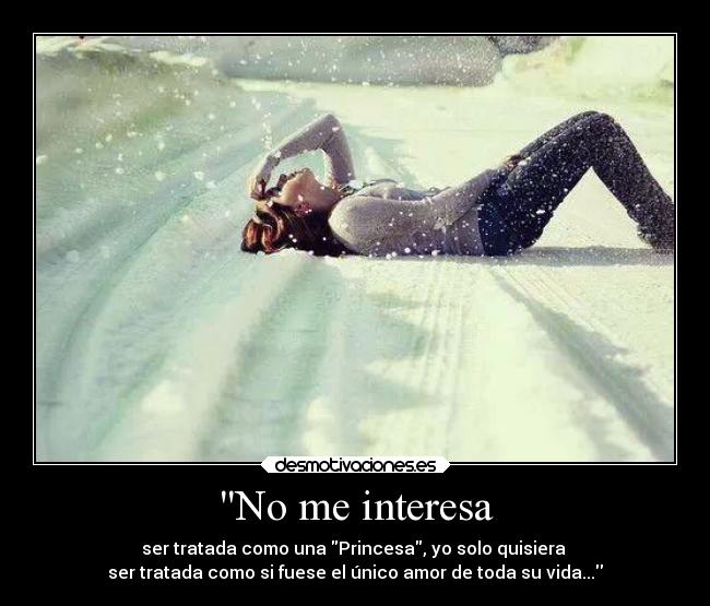 No me interesa - 