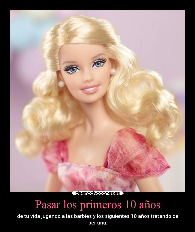 carteles barbies desmotivaciones