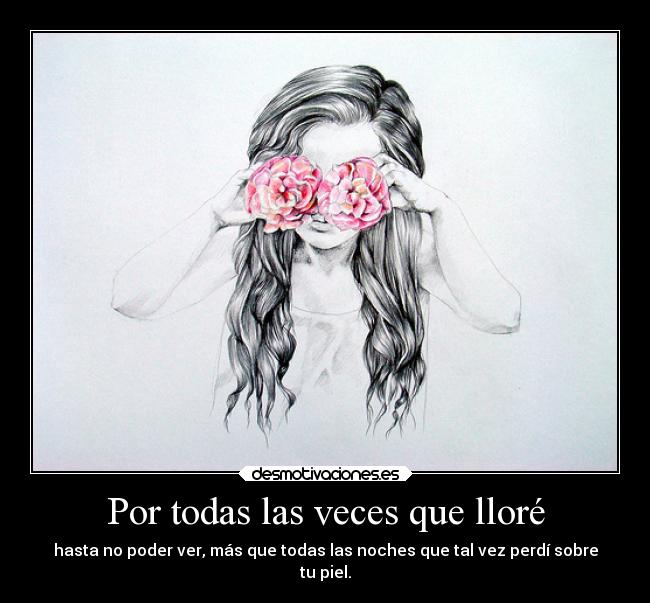 Por todas las veces que lloré -