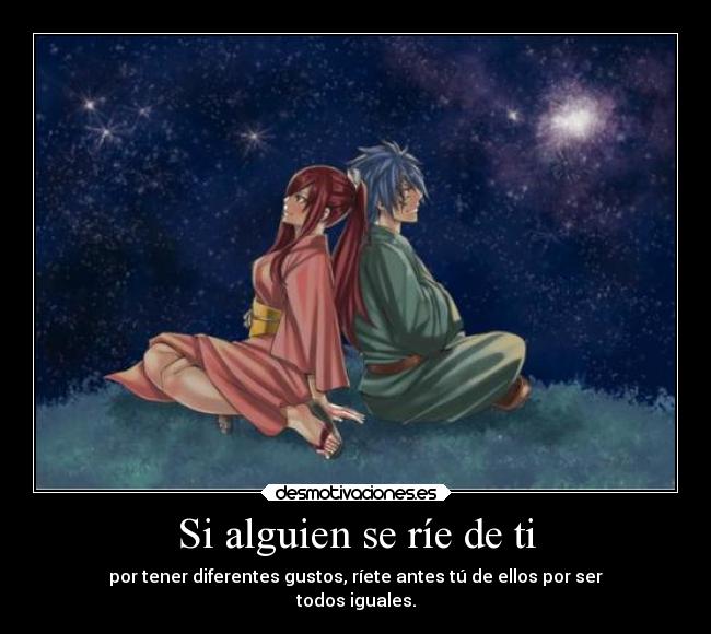 carteles anime fairy tail anime jerza erza jellal otakugamer desmotivaciones