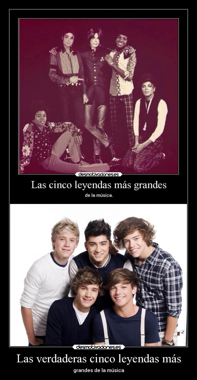 Las verdaderas cinco leyendas más - grandes de la música