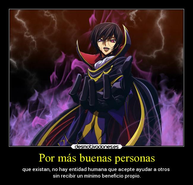 carteles fede28 anime lelouch code geass imagen pixela subirla desmotivaciones