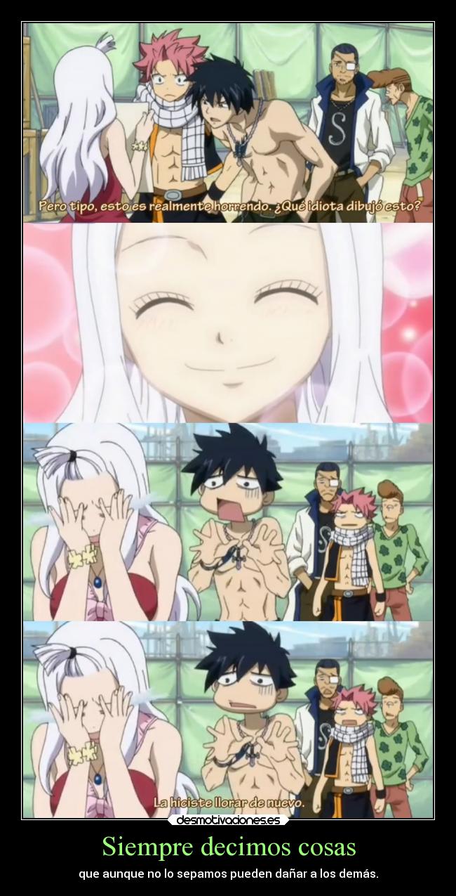 carteles fairy tail gray hace llorar maryjane clandominadores ejercitodemar desmotivaciones