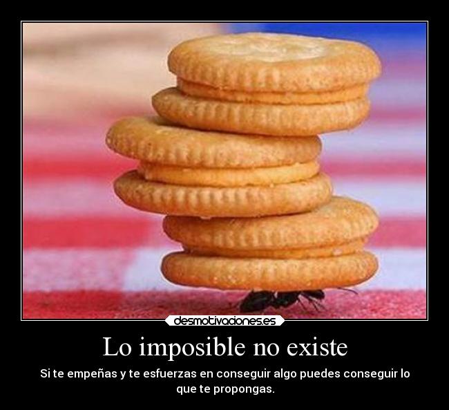 Lo imposible no existe -