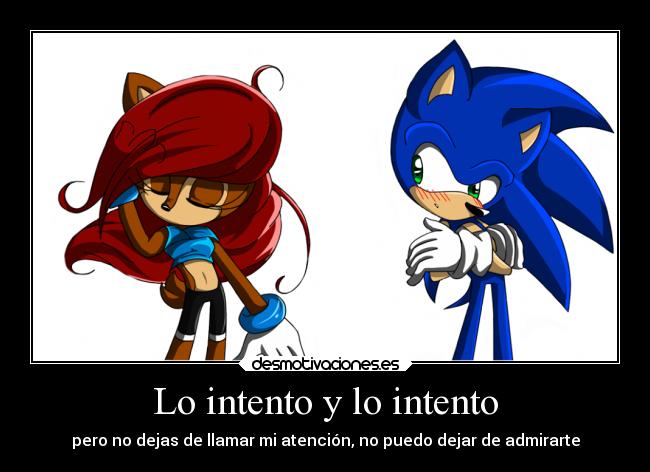 carteles sonic sally acorn sonally desmotivaciones