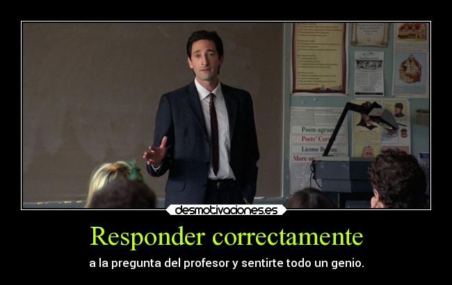 Responder correctamente -