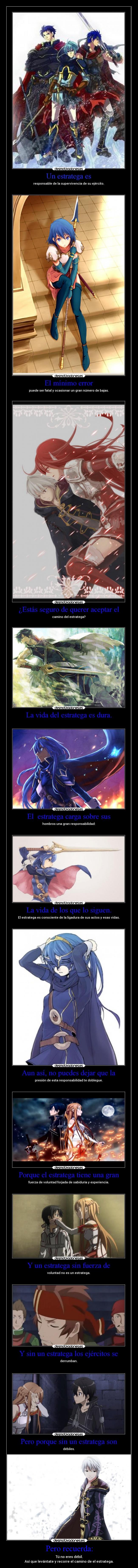 carteles camino del estratega mega finalizado elesteva mis hijas llamaran asuna esteva lucina esteva desmotivaciones
