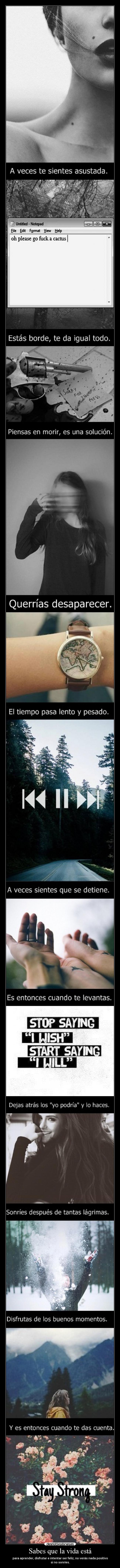 Sabes que la vida está - 