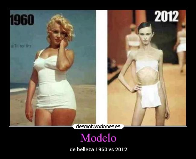 Modelo - de belleza 1960 vs 2012