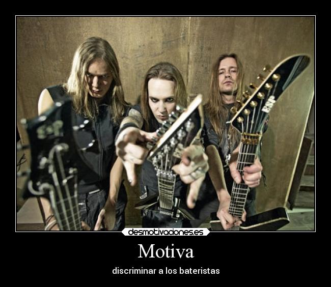 Motiva - discriminar a los bateristas