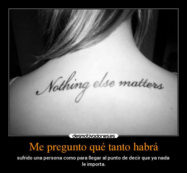 Me pregunto qué tanto habrá - 