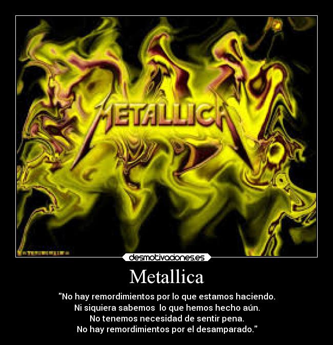 carteles metallica desmotivaciones