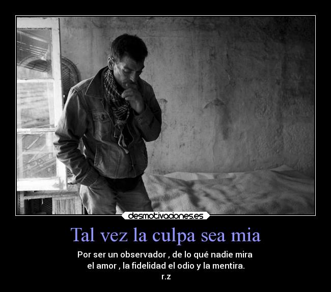 Tal vez la culpa sea mia -