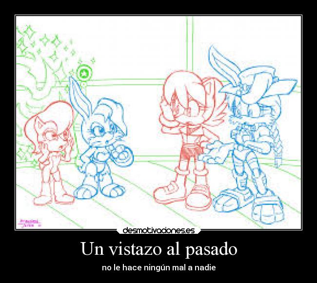 carteles pasado sally acorn bunnie rabbot desmotivaciones