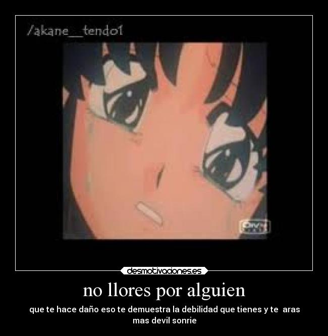 no llores por alguien - 