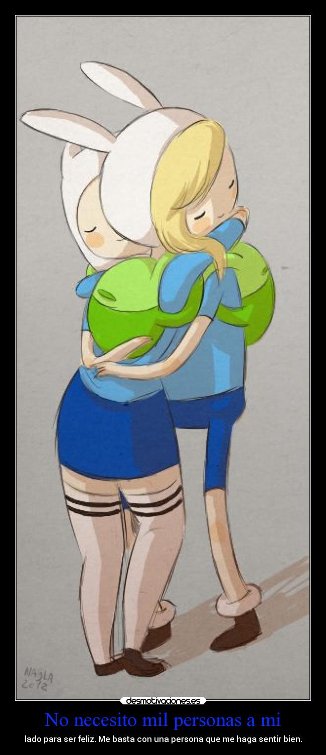 carteles personas felicidad hora aventura finn fionna hadadelanoche shinigamixlll desmotivaciones